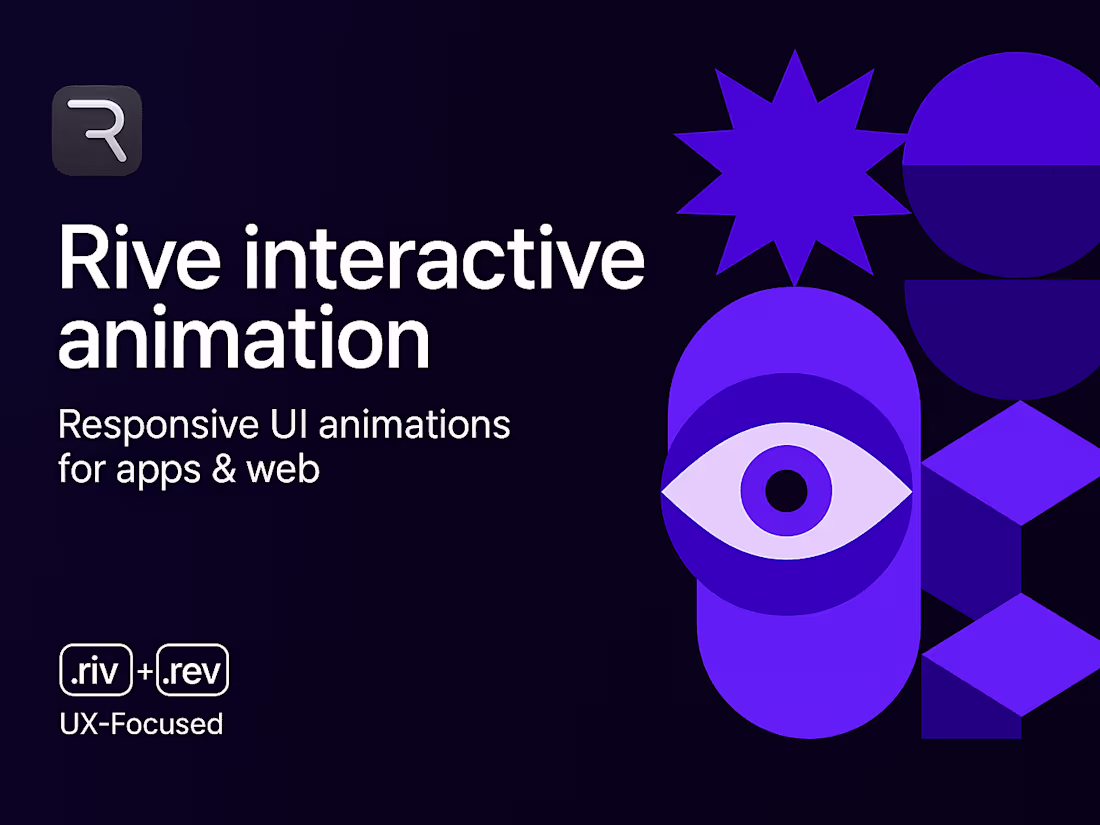 Cover image for Interactive animation with Rive