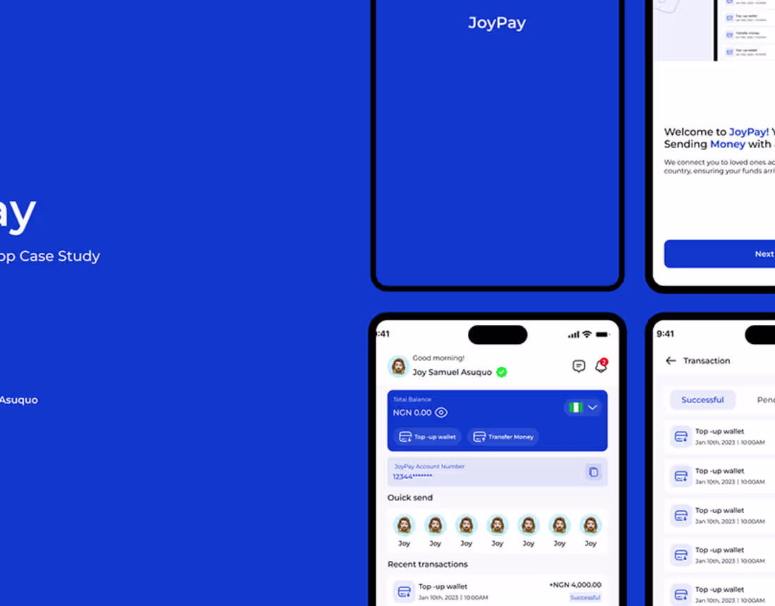 Cover image for JoyPay Money Transfer App