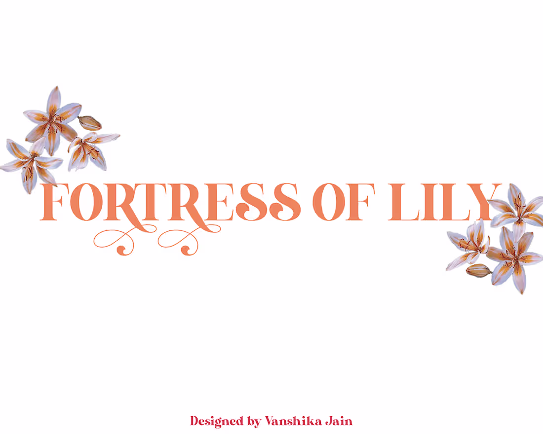 Cover image for Fortress of Lily: A Print Design Project :: Behance