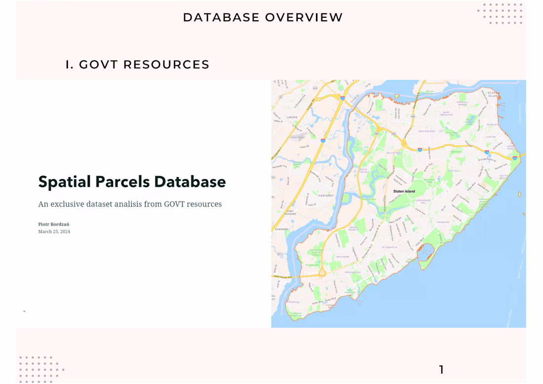 Cover image for Spatial Parcels Database