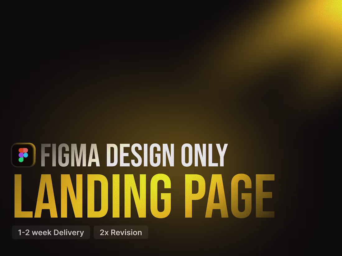 Cover image for Landing Page • Design