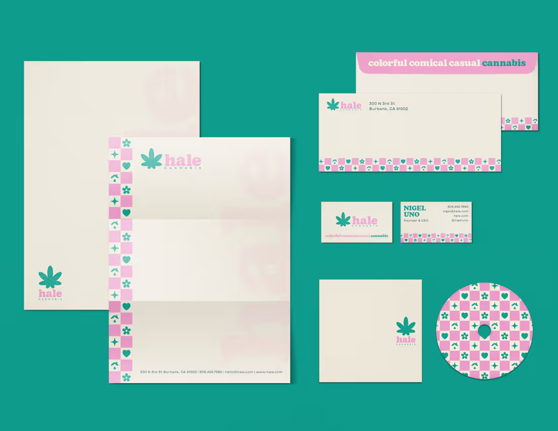 Cover image for Hale: Colorful, Casual, Cannabis I designed this identity in...