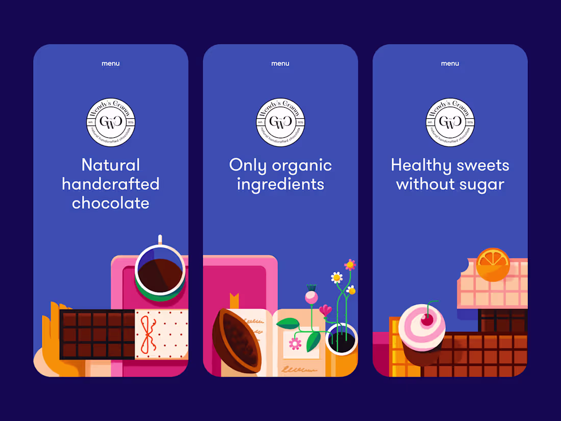 Cover image for Granny's Chocolate website landing page