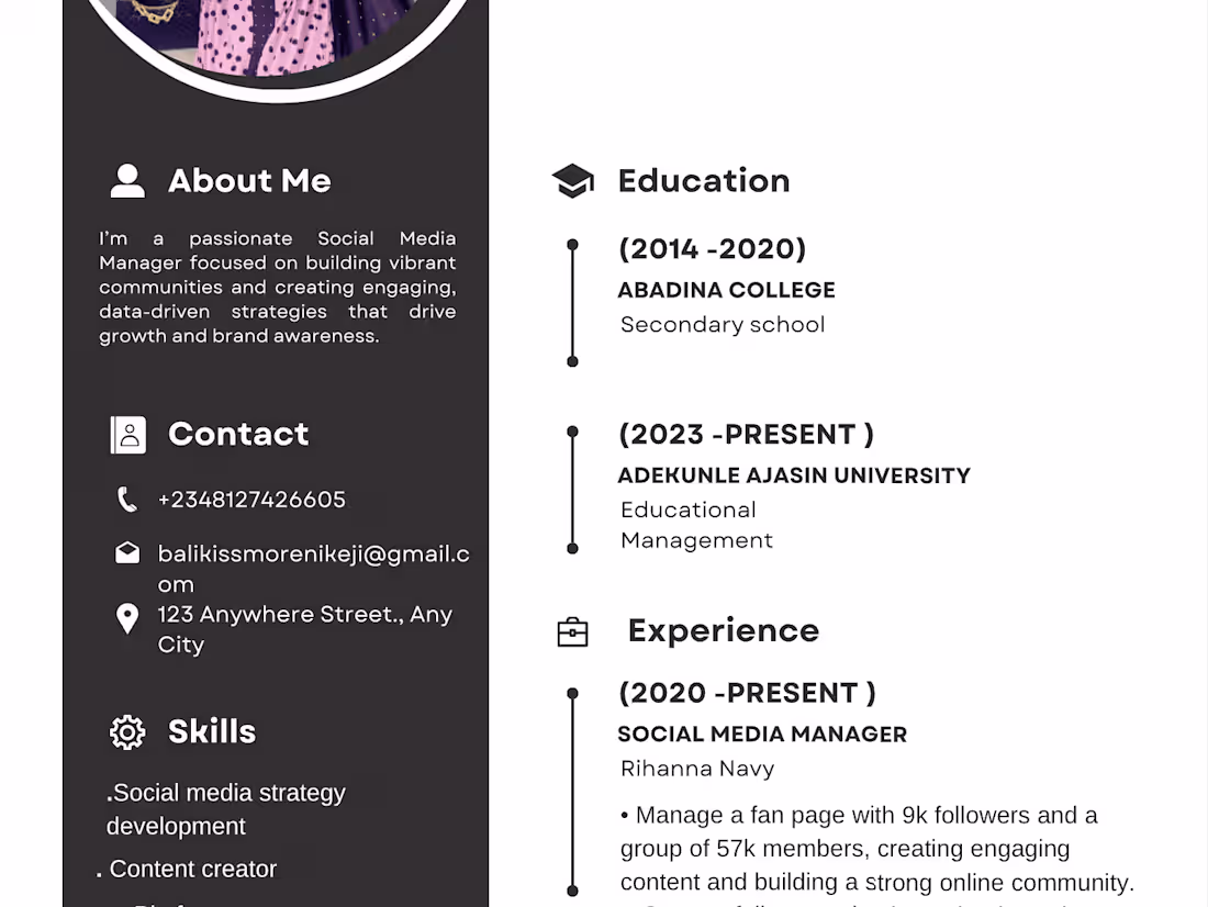 Cover image for Social Media Manager 