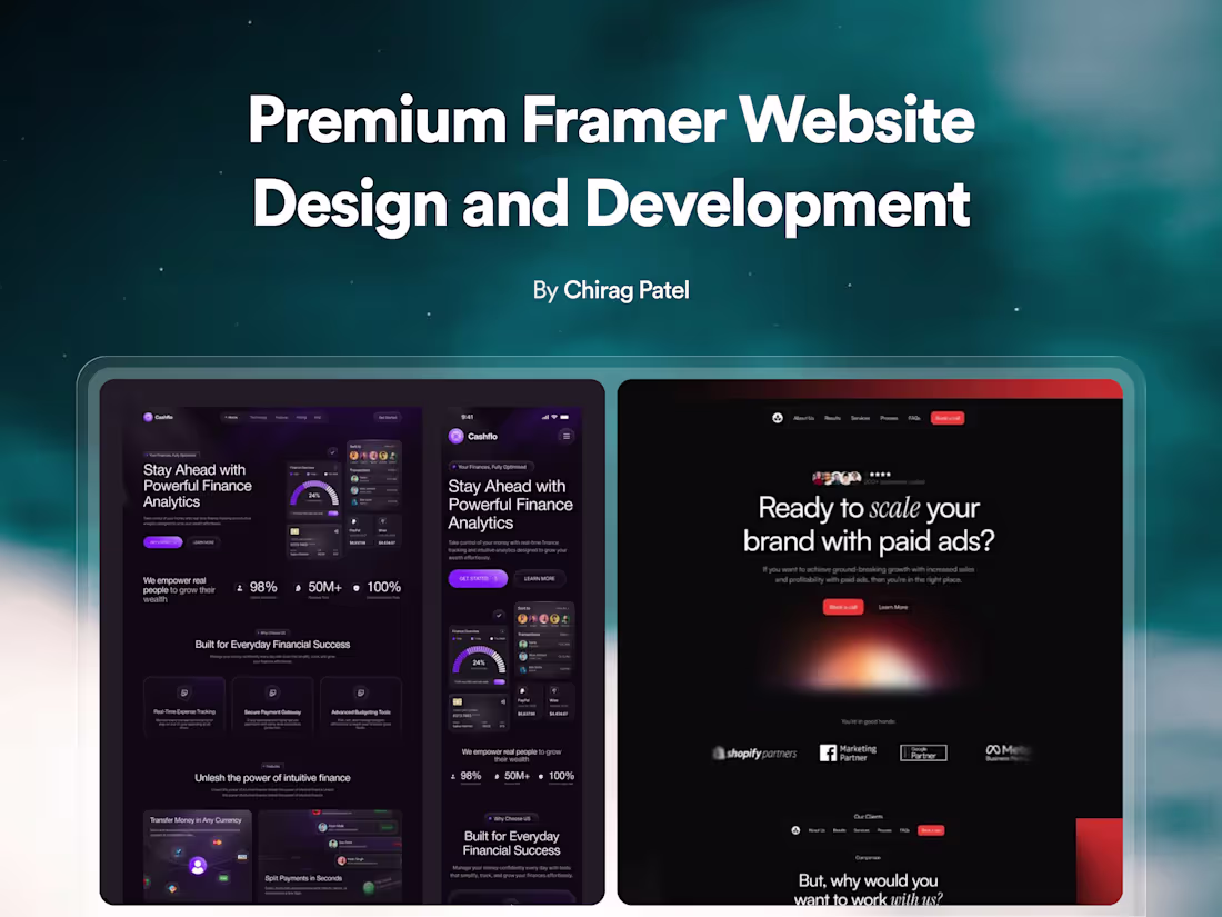 Cover image for Premium Framer Website Design and Development