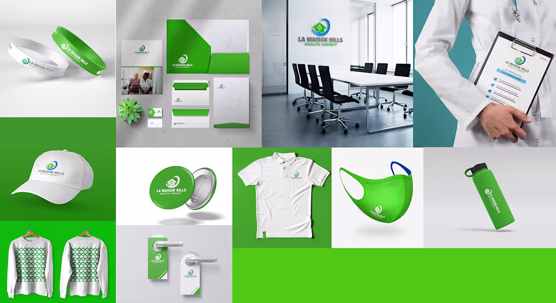 Cover image for Brand Identity of la maison hills health agency on Behance