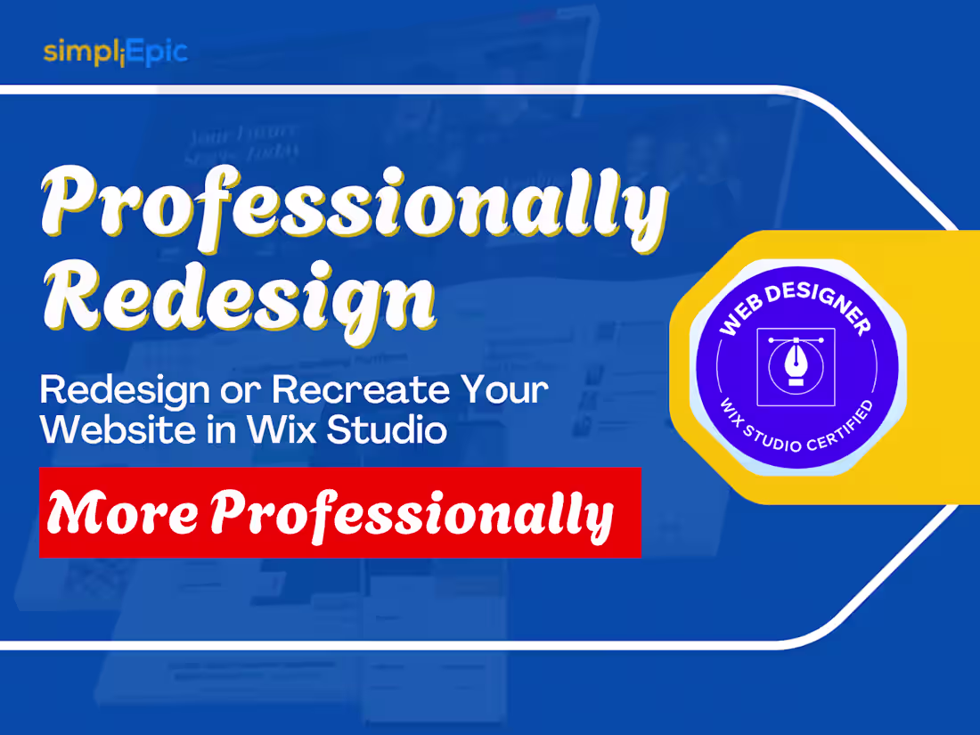 Cover image for Redesign Your Website in Wix Studio - Modern & Responsive