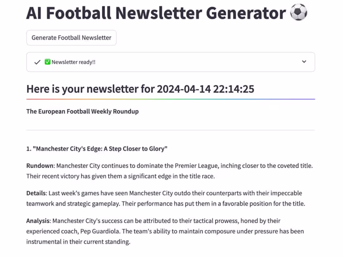 Cover image for Multi-Agent AI Newsletter | Automation