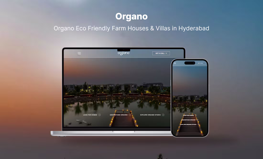 Cover image for Organo Rurban Living Website Development