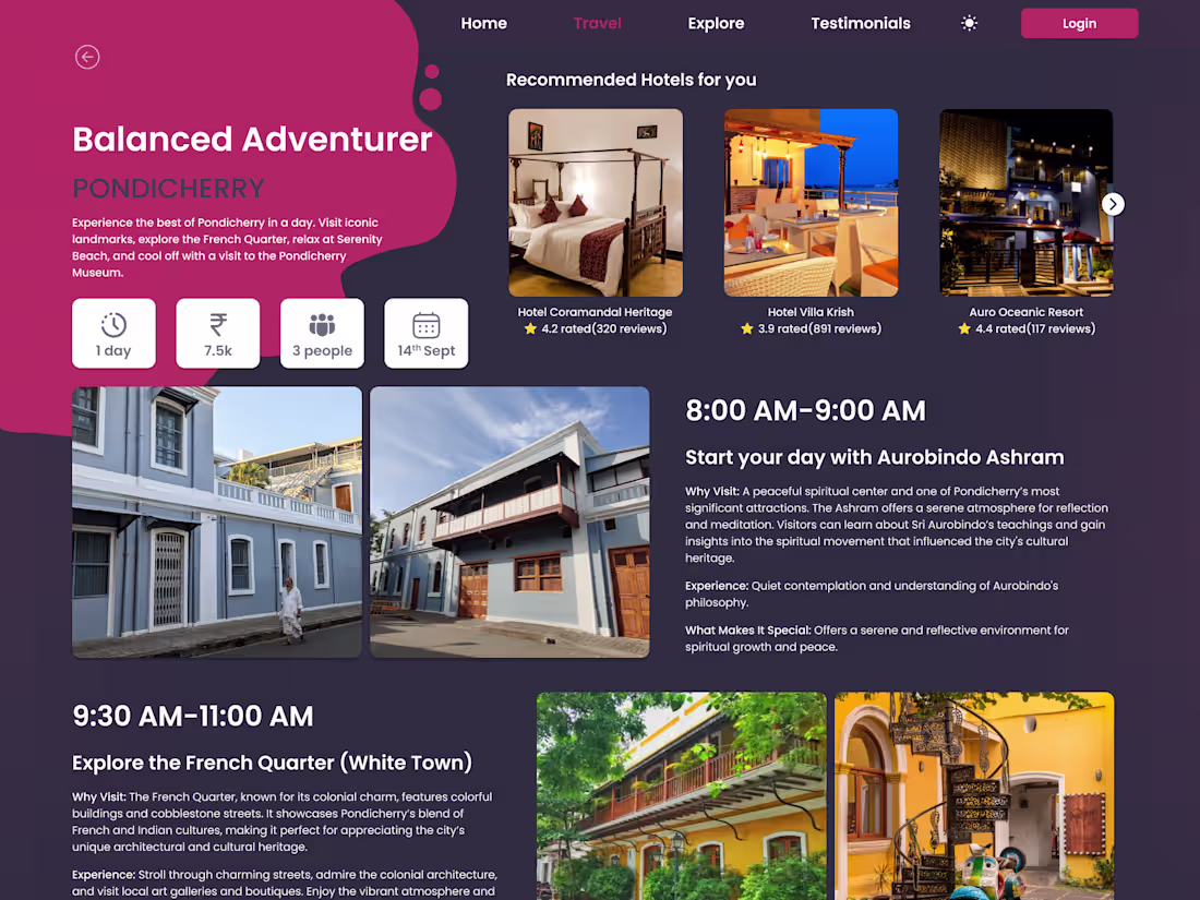 Cover image for TravelMate- Itinerary Planner