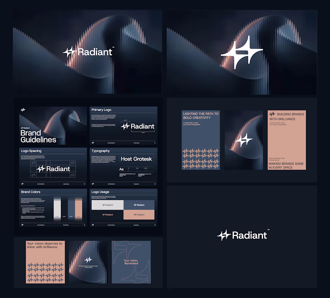 Cover image for Full Brand Identity completed for radiant