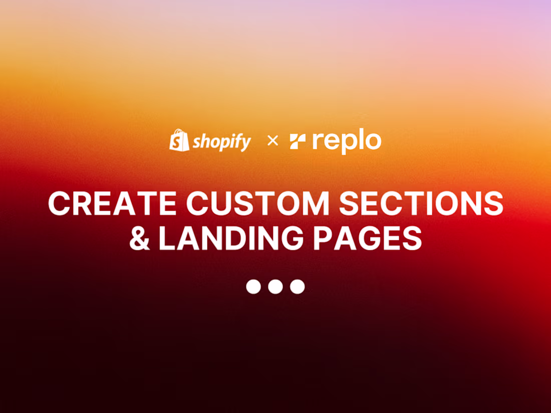 Cover image for Replo | Custom Shopify Store