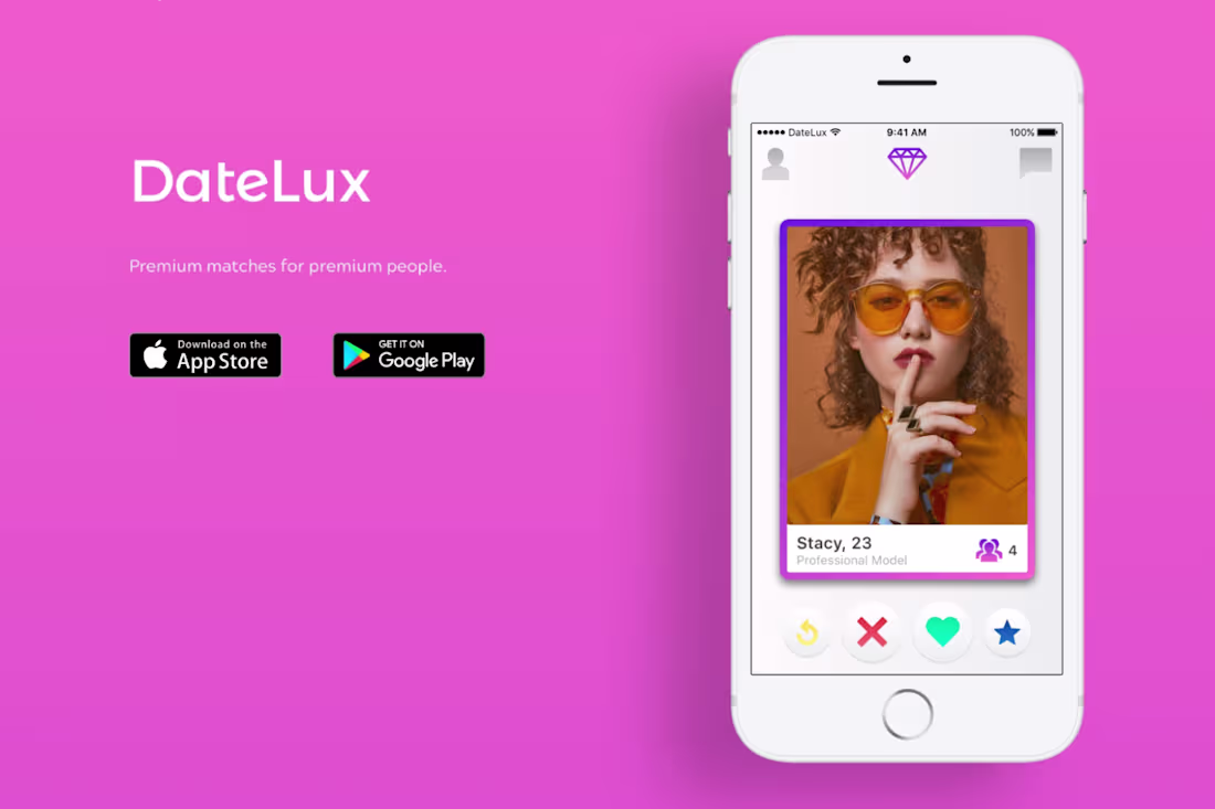 Cover image for DateLux App and Website Design