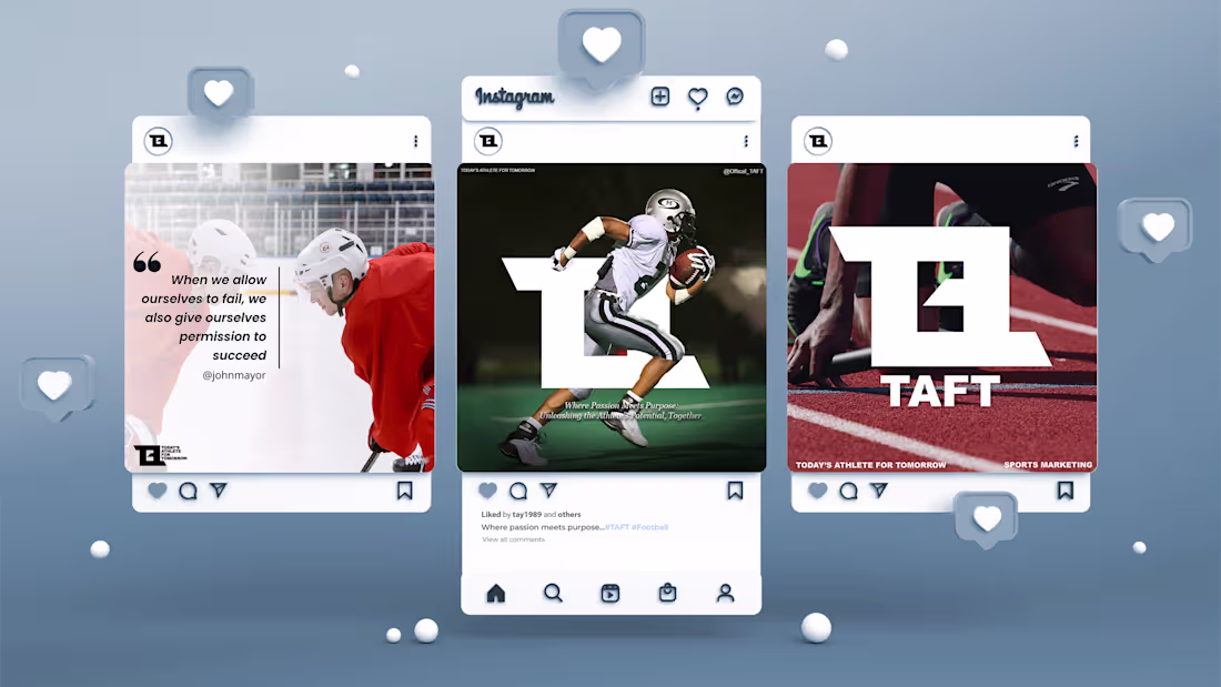 Cover image for Logo for a Sports Marketing Agency I TAFT 