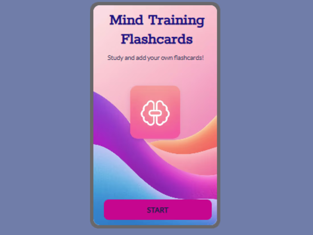 Cover image for Mind Training Flashcards App Development