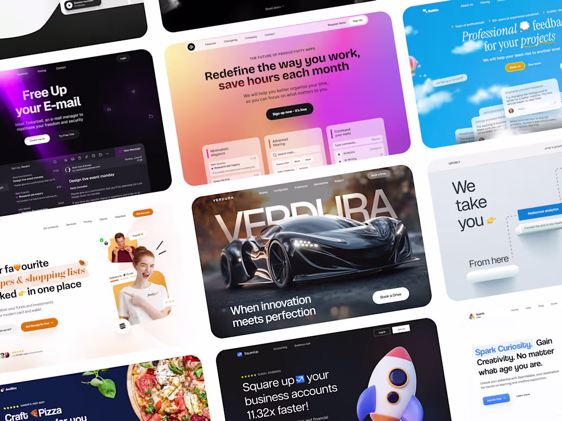 Cover image for Web Design Collection '24 + Jitter Showreel