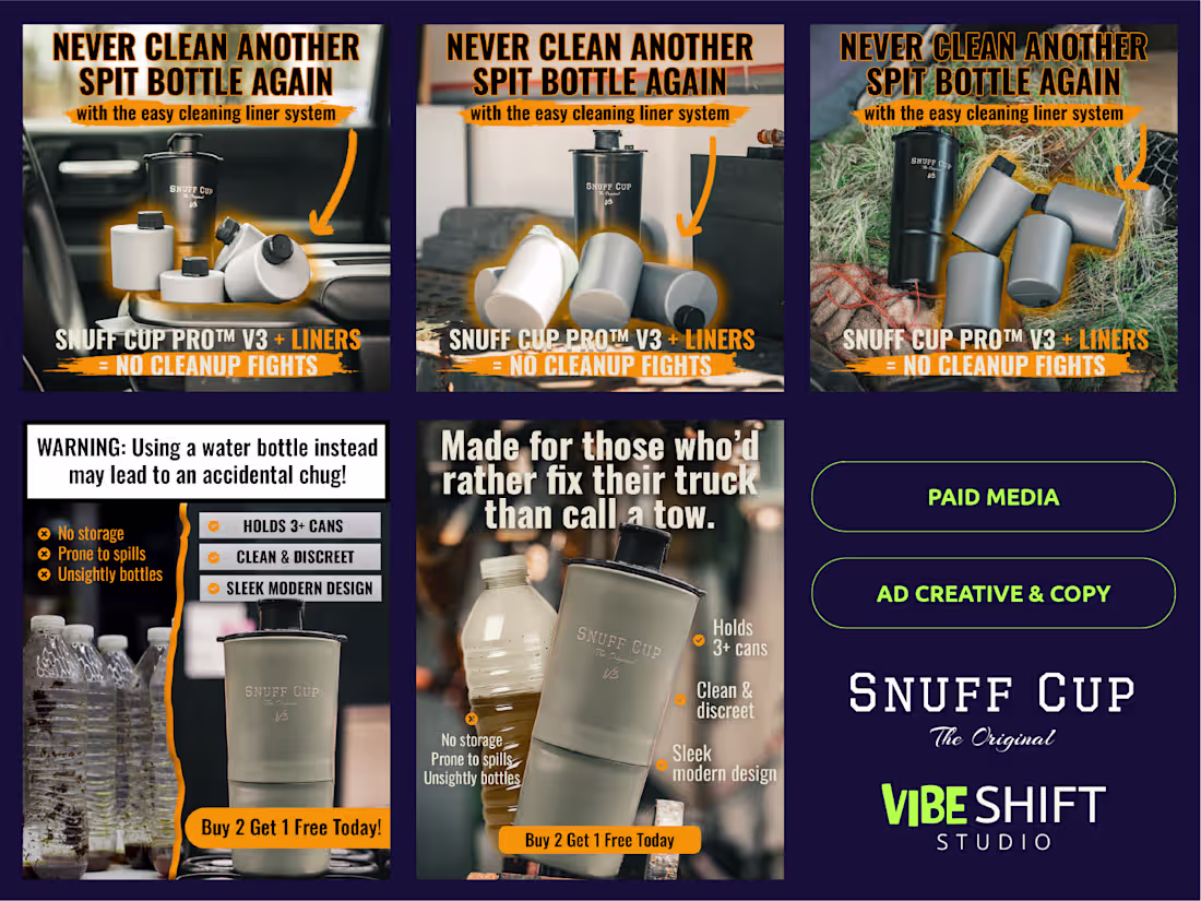 Cover image for Snuff Cup Meta Ads Creation