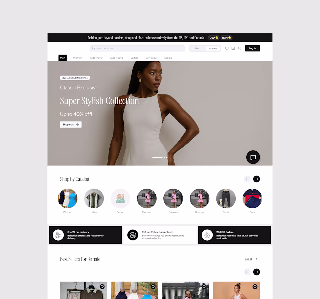 Cover image for E‑commerce Platform – UI/UX Case Study