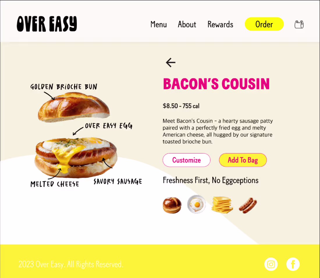 Cover image for Over Easy