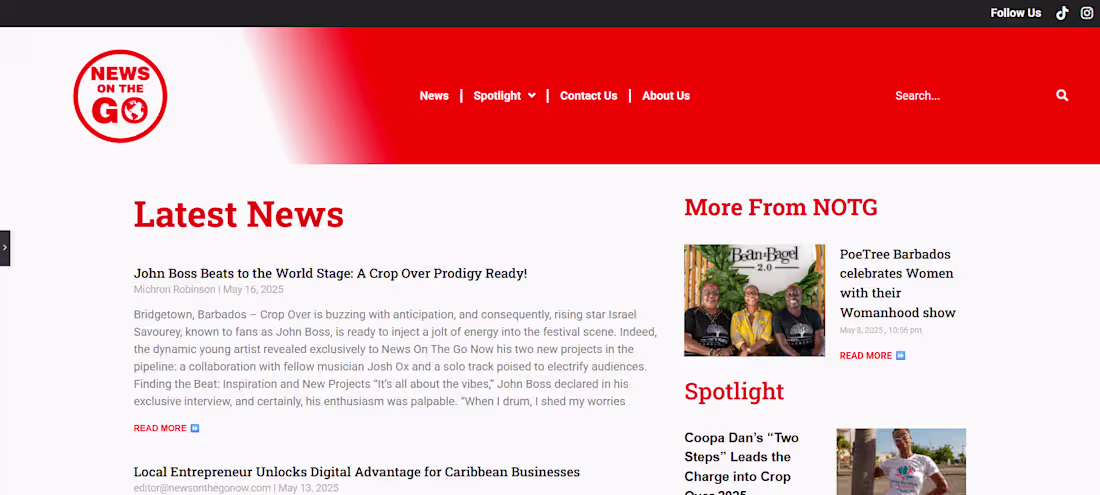 Cover image for News Media Platform for Caribbean Audiences