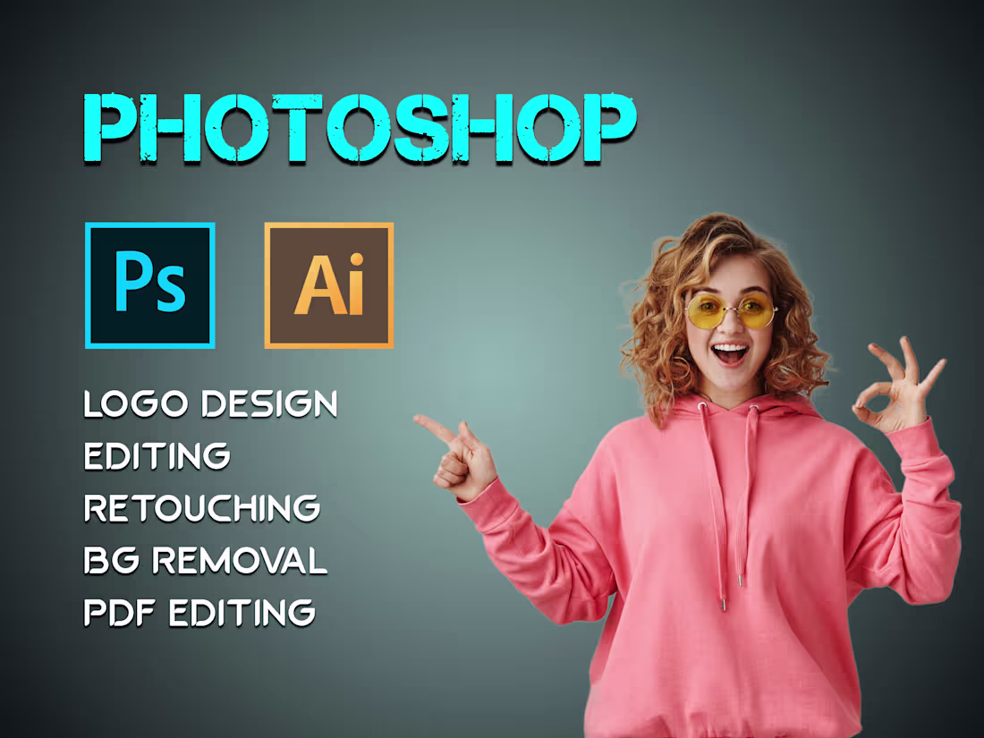 Cover image for I will do any adobe photoshop or adobe illustrator editing work