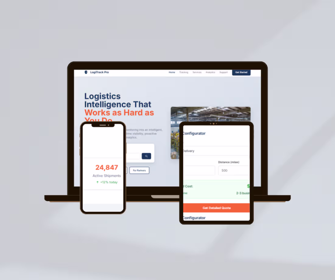 Cover image for Logistics Company Website

My role: Wix