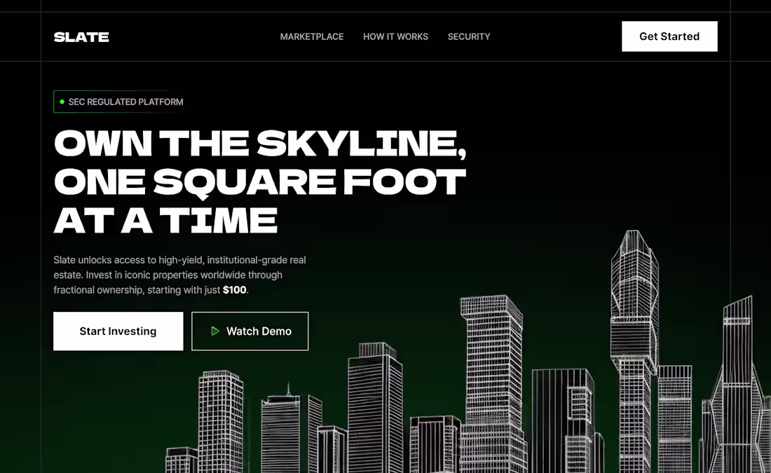 Cover image for A few screens from slate,