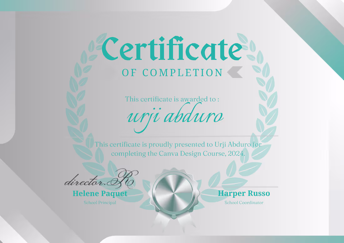 Cover image for Certificate design sample ✨