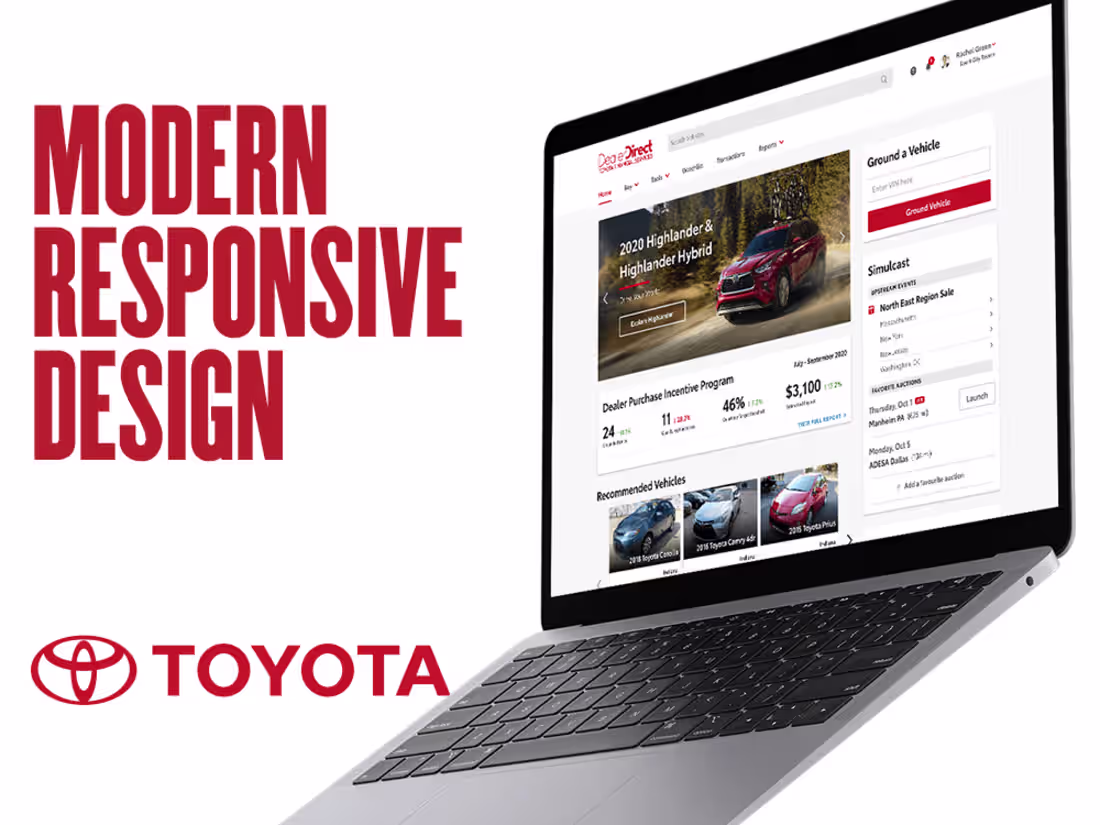Cover image for UI Design for Toyota Dealer Direct