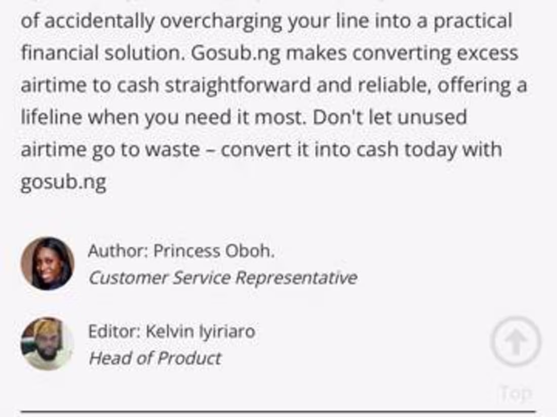 Cover image for Guide to Converting Airtime to Cash with Gosub.ng