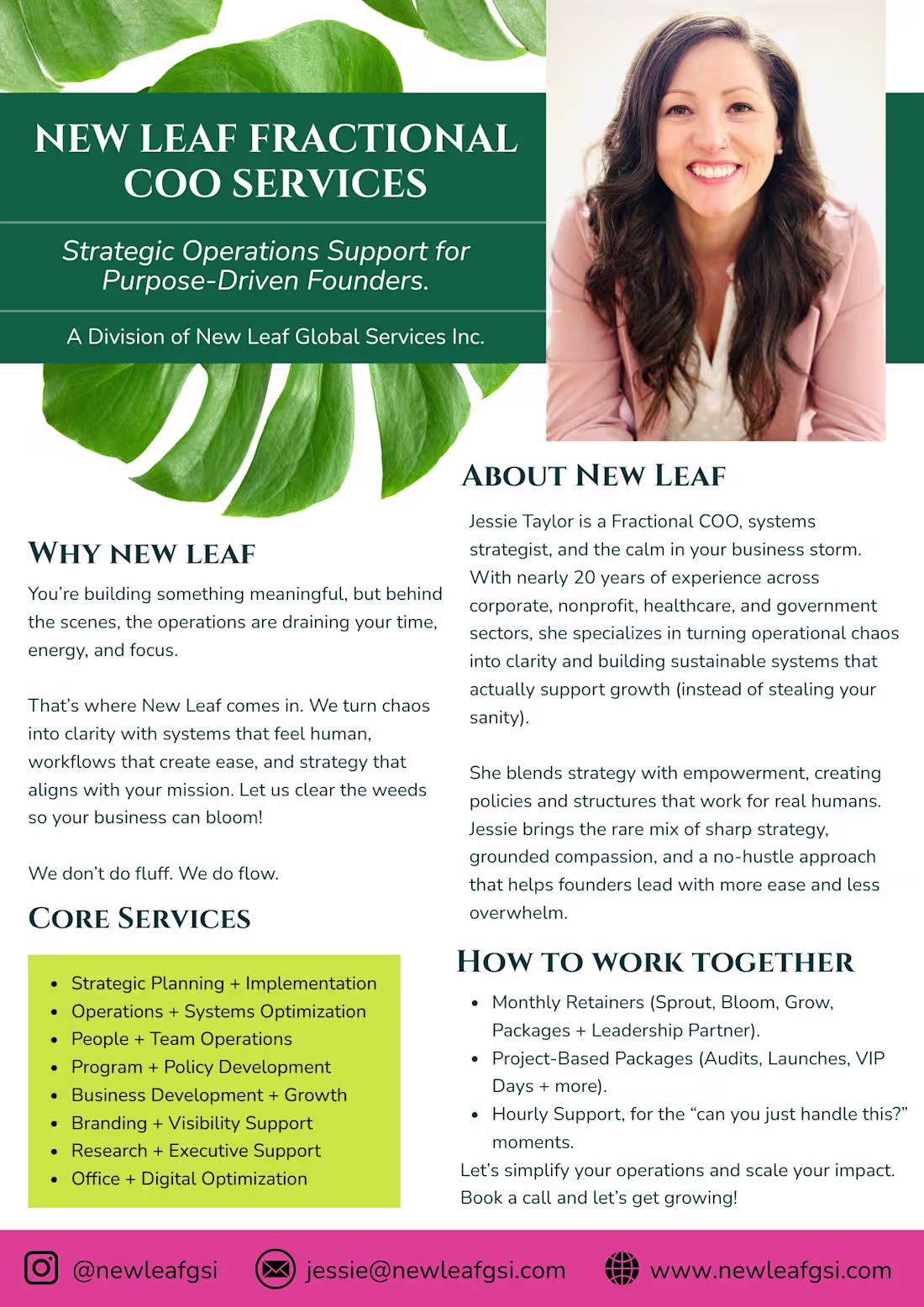 Cover image for Updated service one-pager!