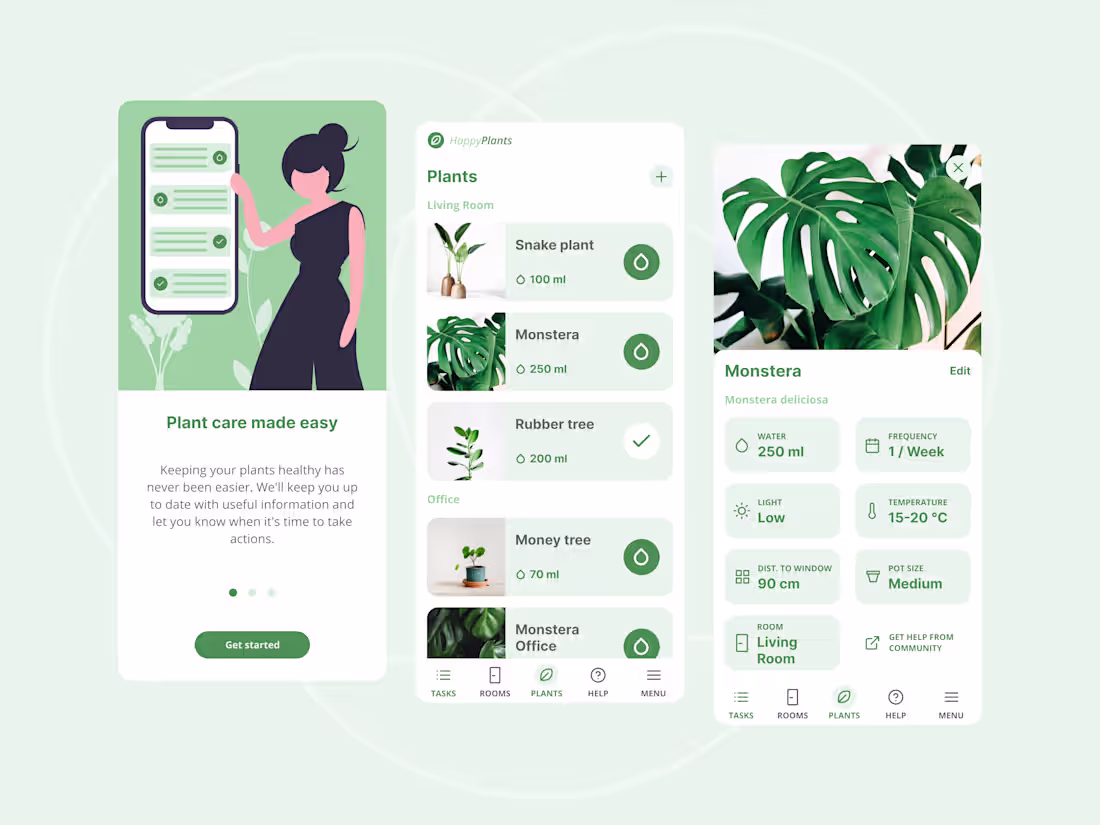 Cover image for Plant care mobile app