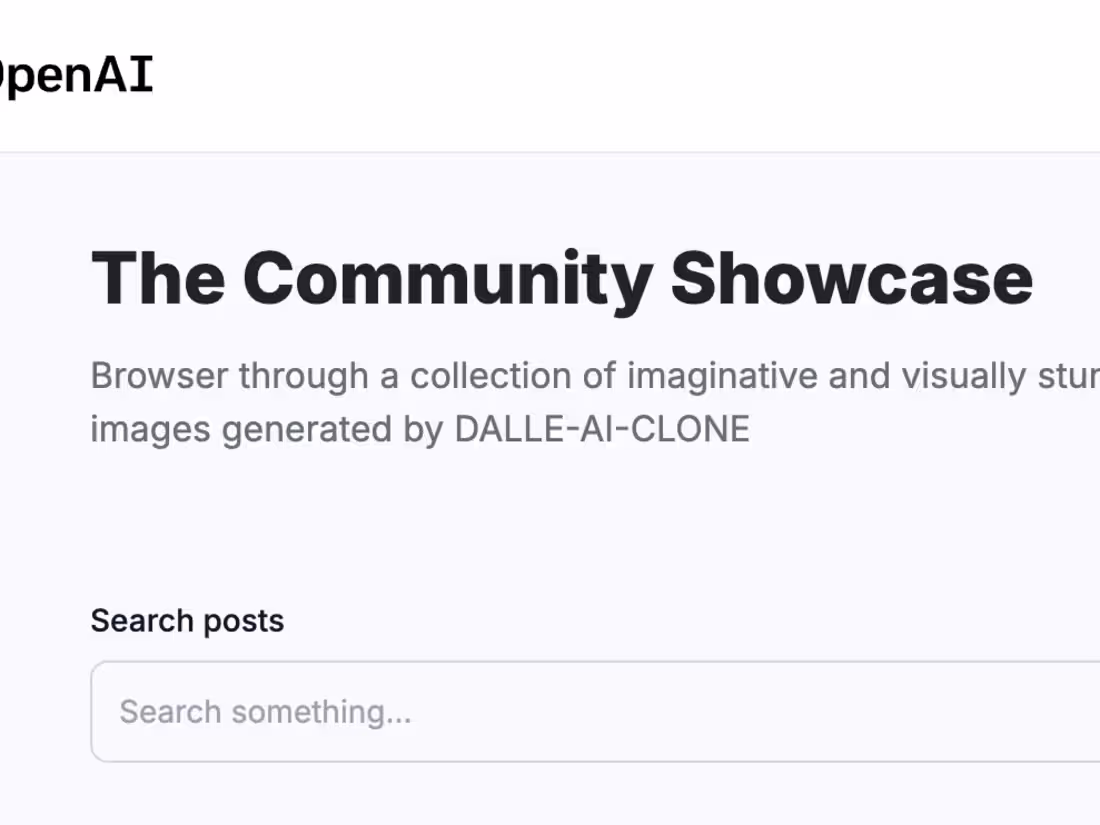 Cover image for DALL-E Website Clone