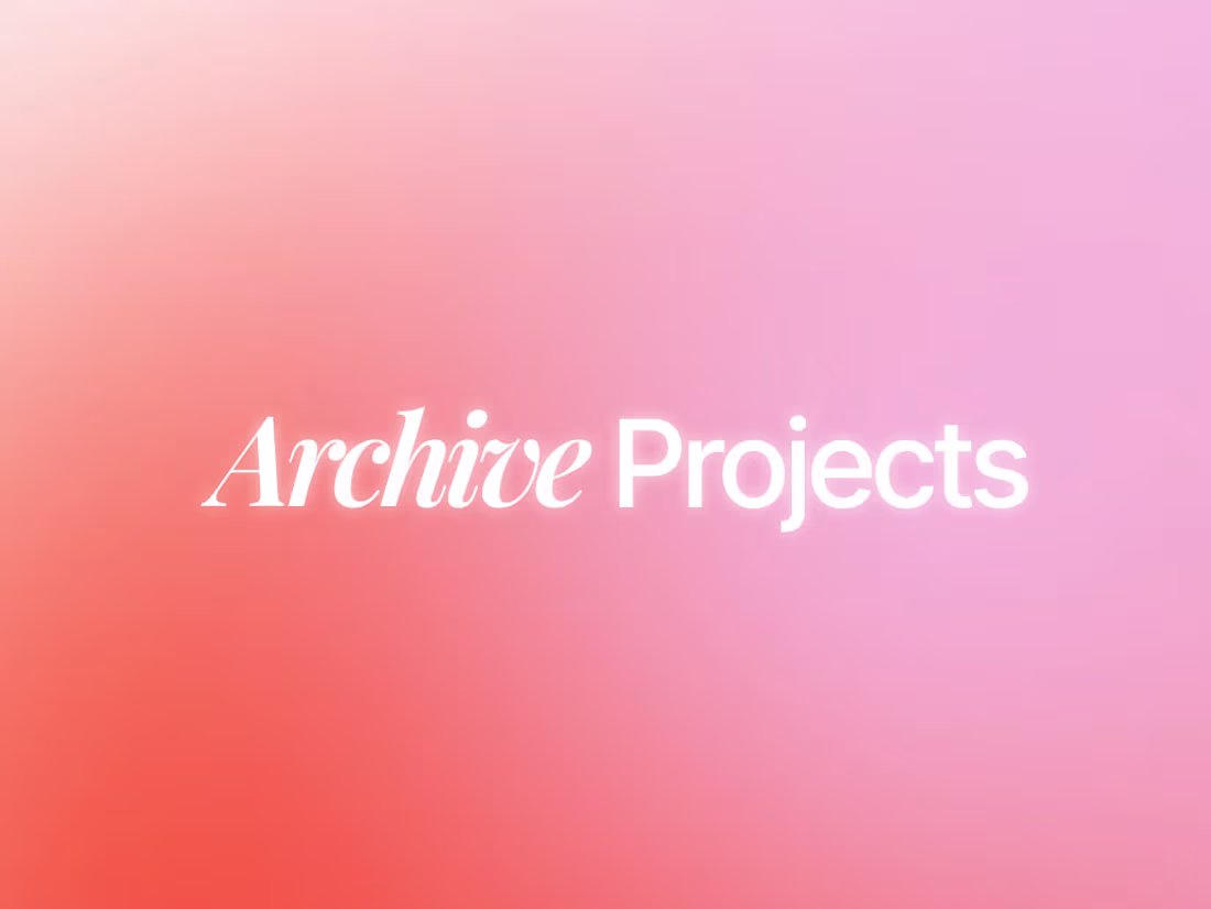 Cover image for Archive Projects 