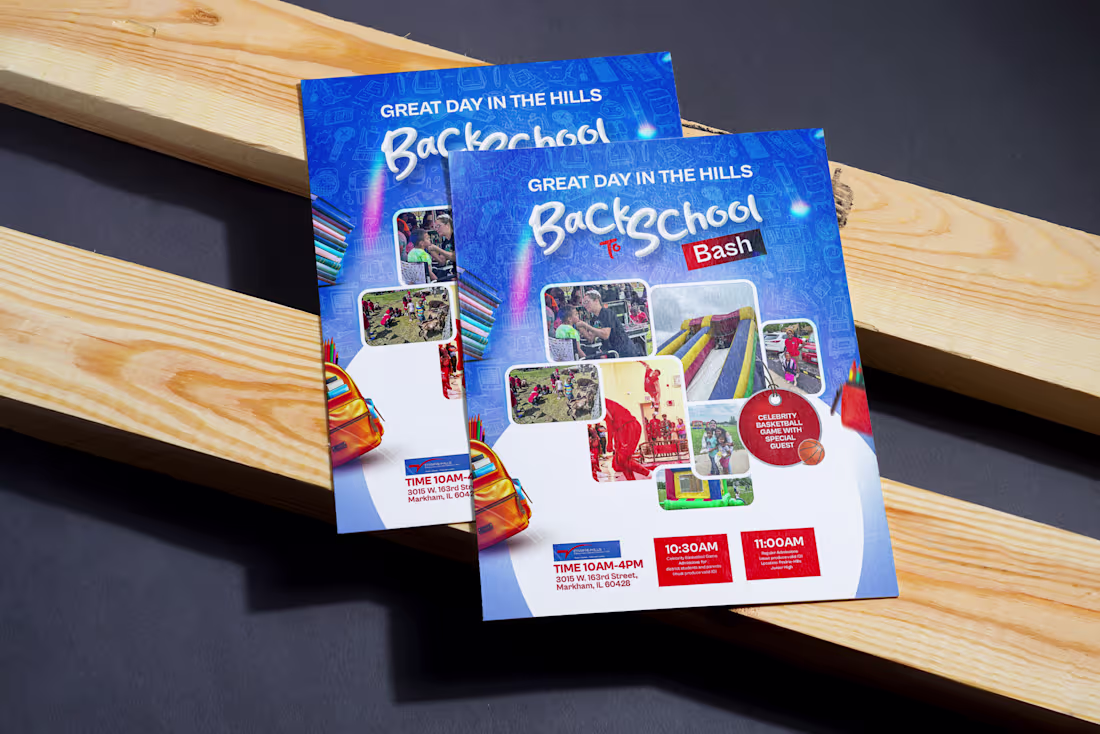 Cover image for Back to School Bash — Event Flyer & Print Design Designed a ...