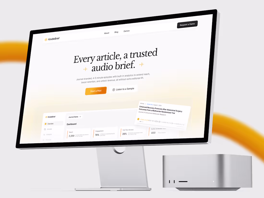 Cover image for KindleBrief: Transforming Academic Journals into Audio