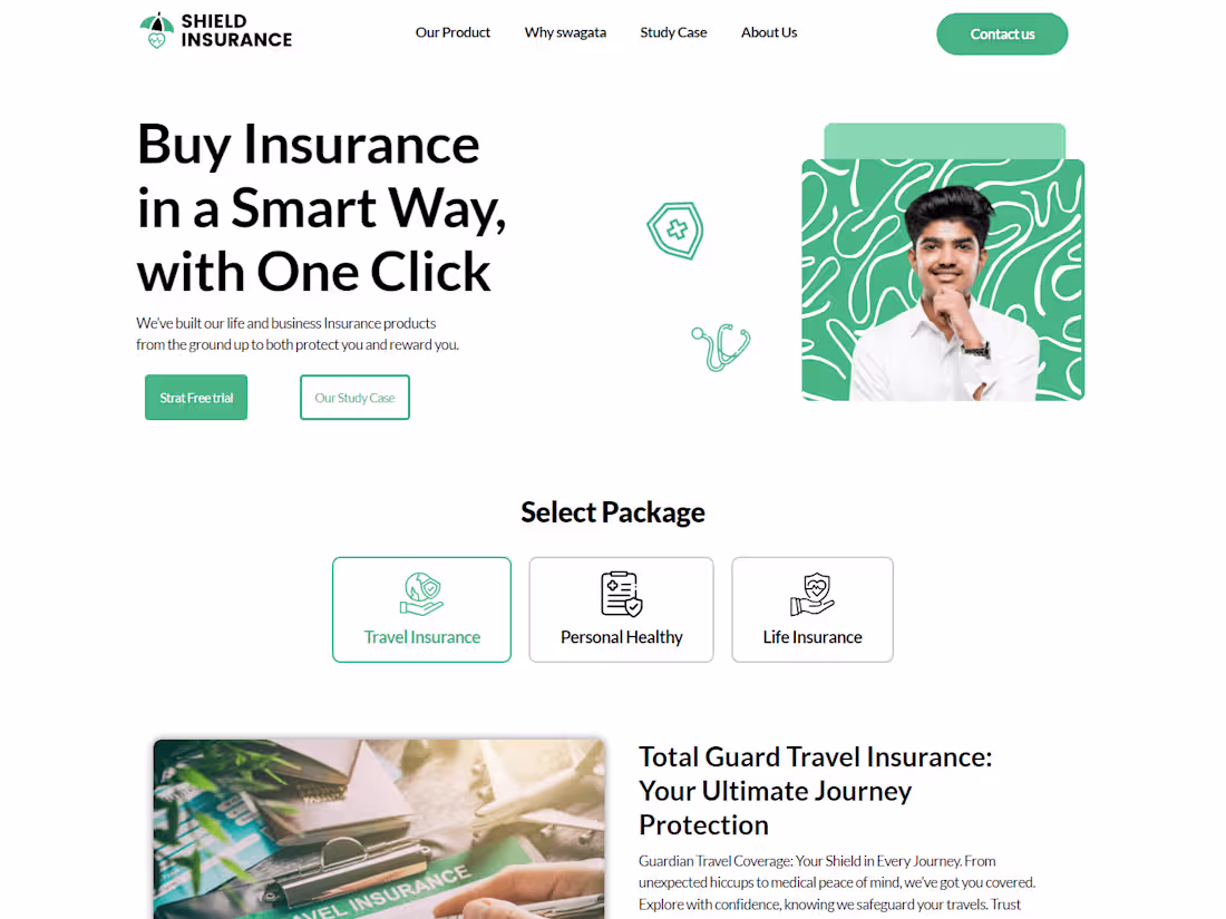 Cover image for Insurance Website Cloning and Customization with Elementor