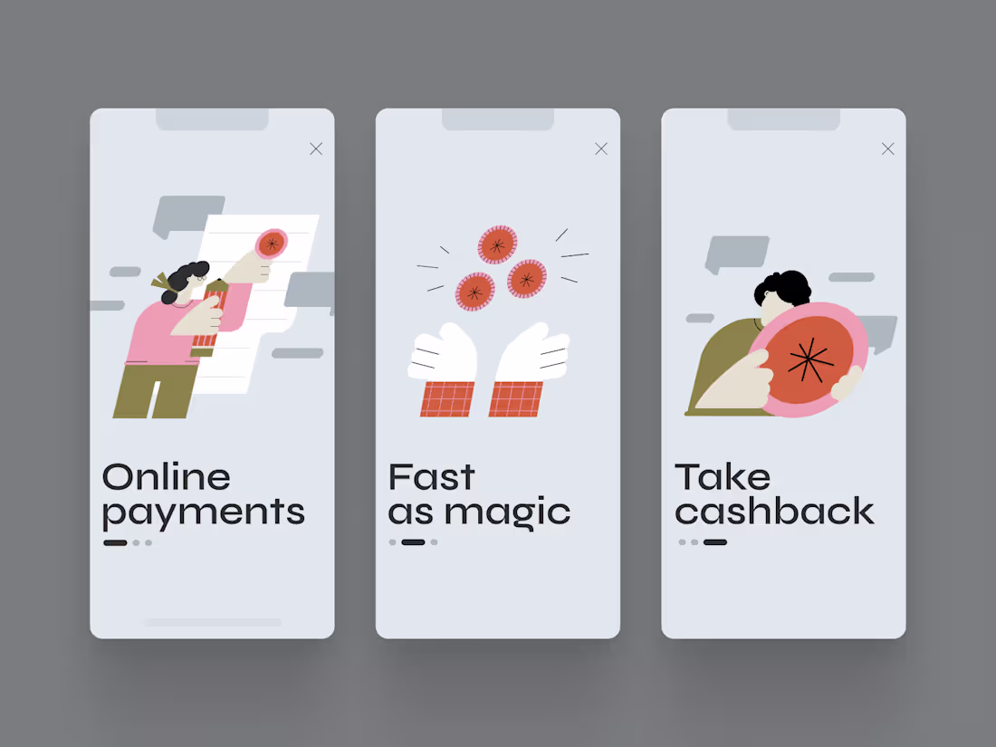 Cover image for Onboarding screens for finance app