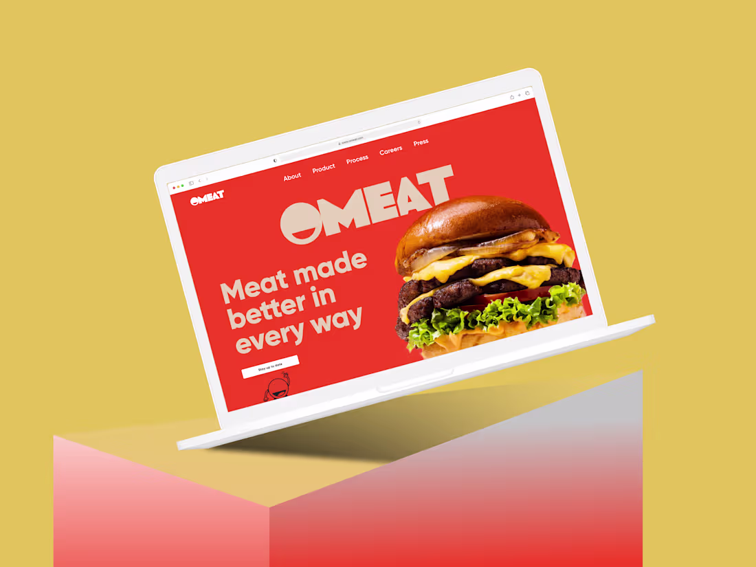 Cover image for Omeat. Meat made better in every way.