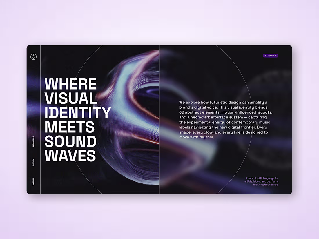 Cover image for Futuristic Presentation Design for Music & Tech Brands