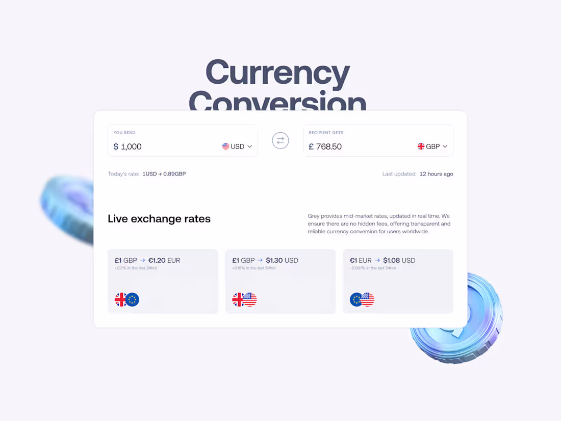 Cover image for From Figma to Webflow: Building Grey’s Currency Exchange Page