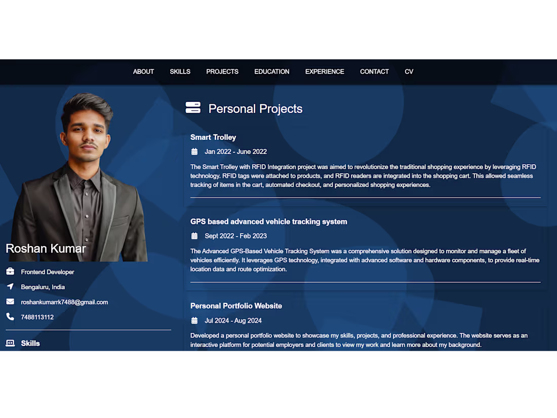 Cover image for Personal Portfolio Website Development