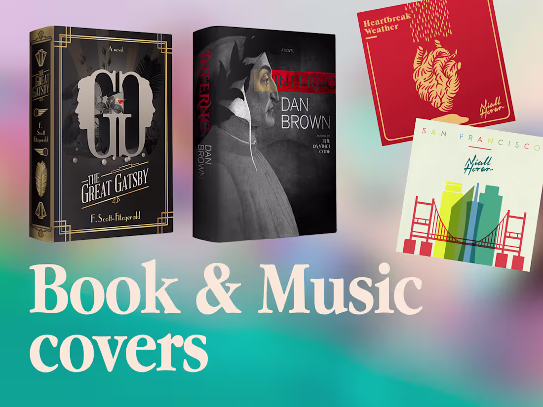 Cover image for Music and Books cover design
