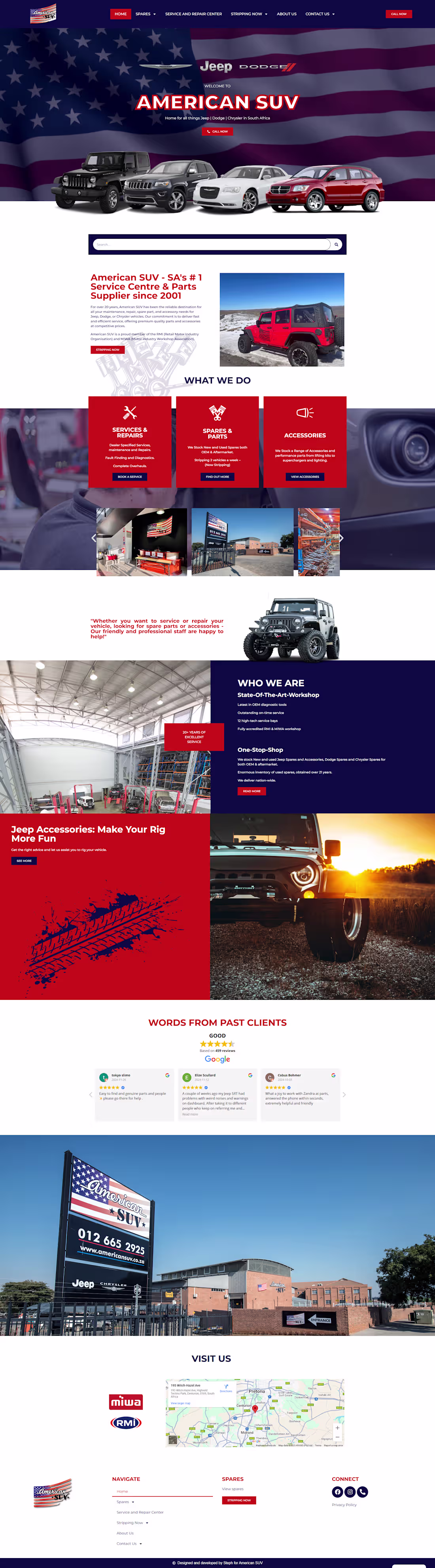 Cover image for American SUV, Car Repair & Service Homepage