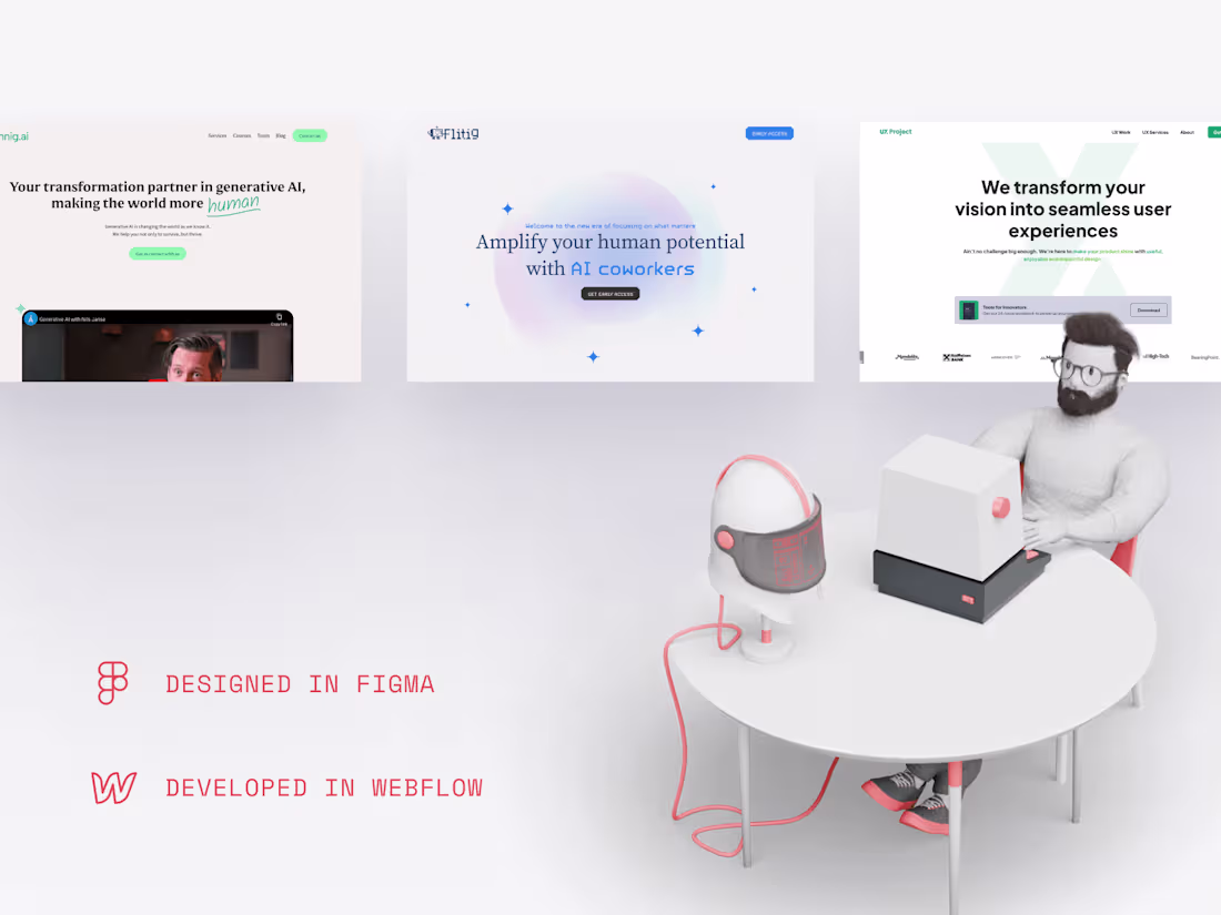 Cover image for Webflow Landing Page (Design & Implementation)