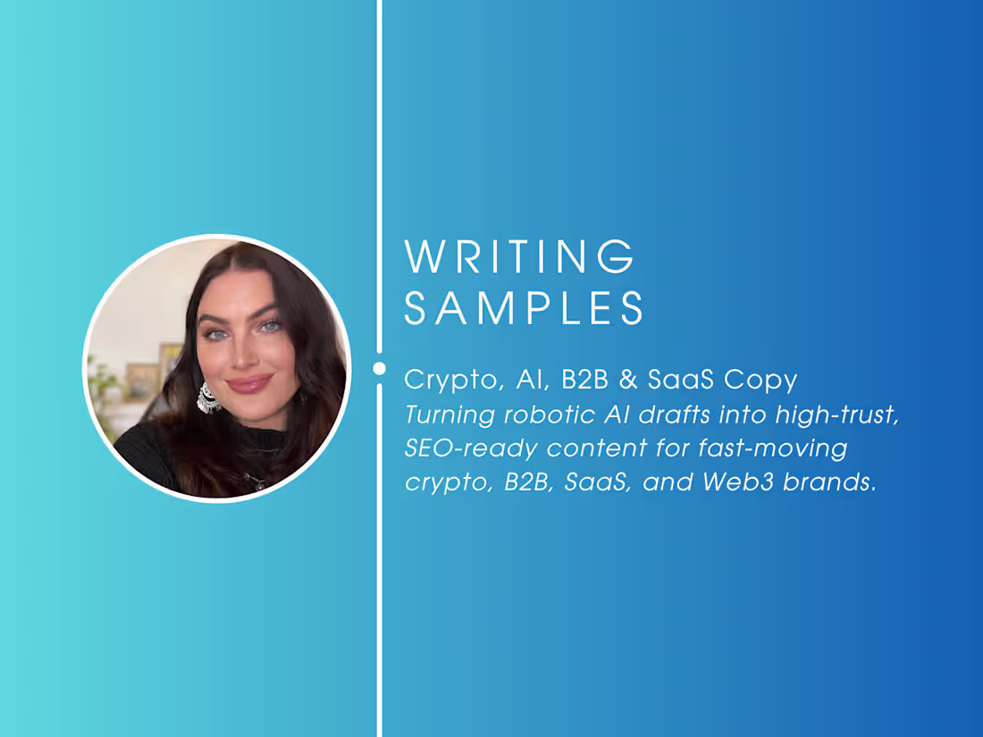 Cover image for Humanized AI Writing Samples 