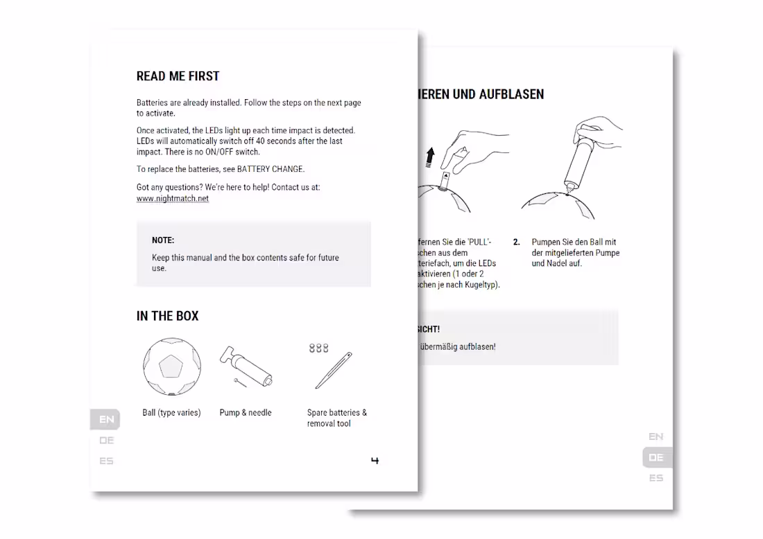 Cover image for Multilingual instruction manual for consumer product