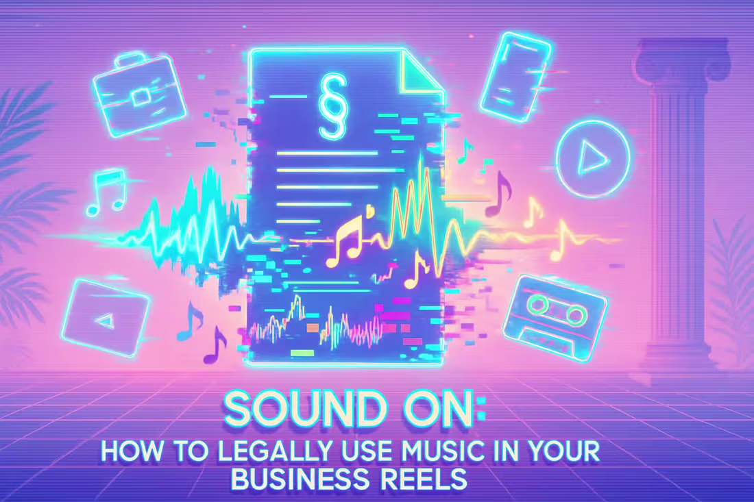 Cover image for Sound On: How to Legally Use Music in Your Business Reels