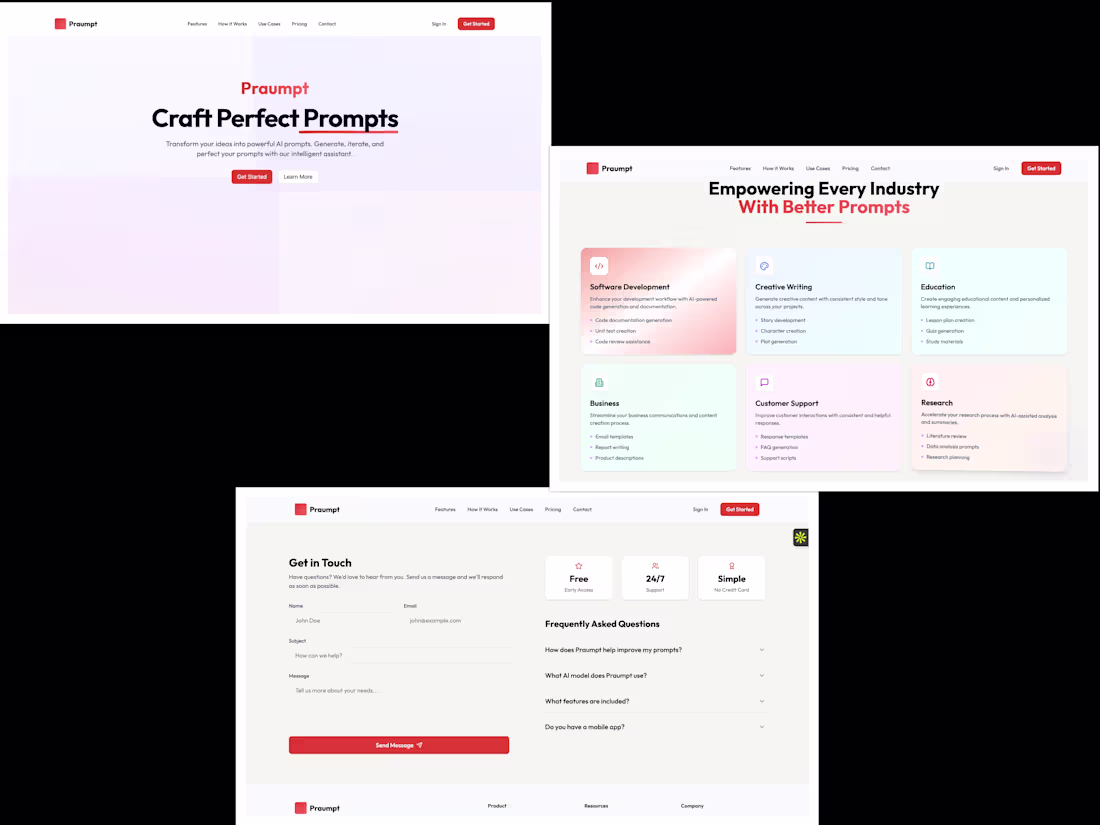 Cover image for Praumpt AI Platform Development