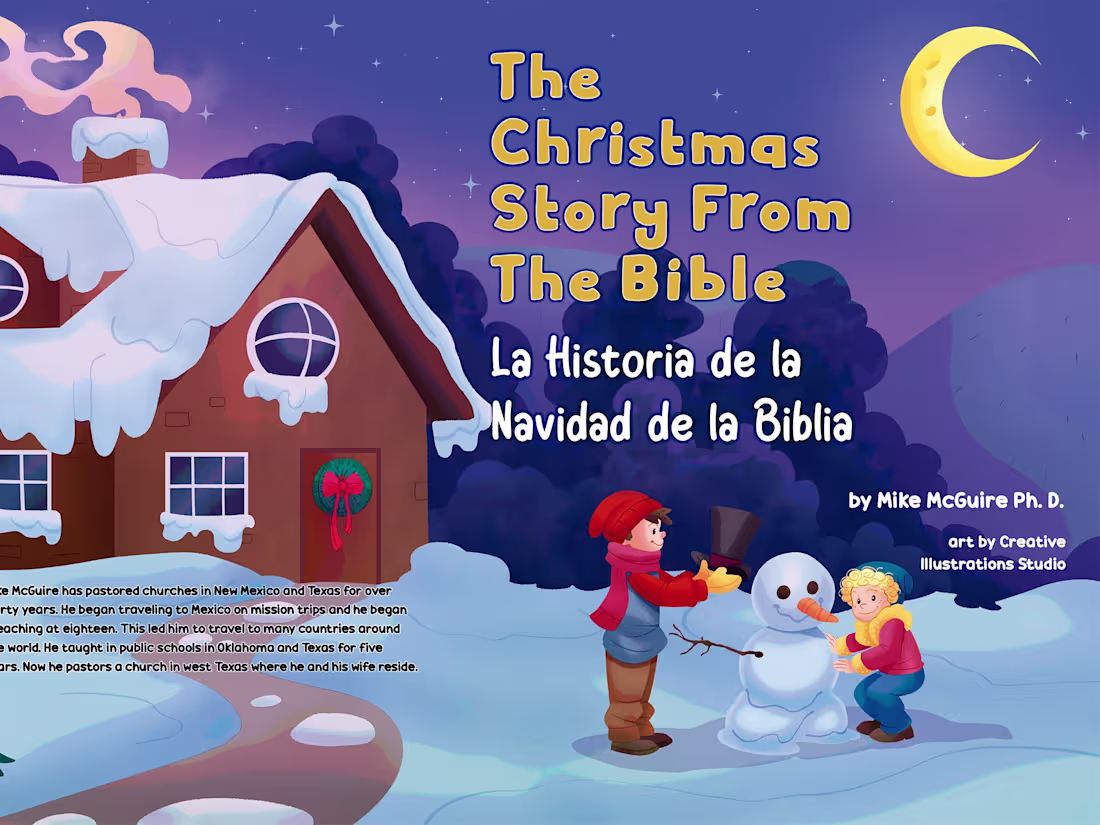 Cover image for The Christmas Story From The Bible